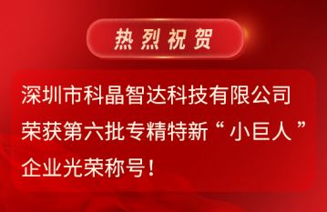 第六批专精特新“小巨人”企业光荣称号！